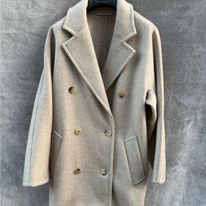 Max Mara SELLA Cashmere Coat Beige IT34